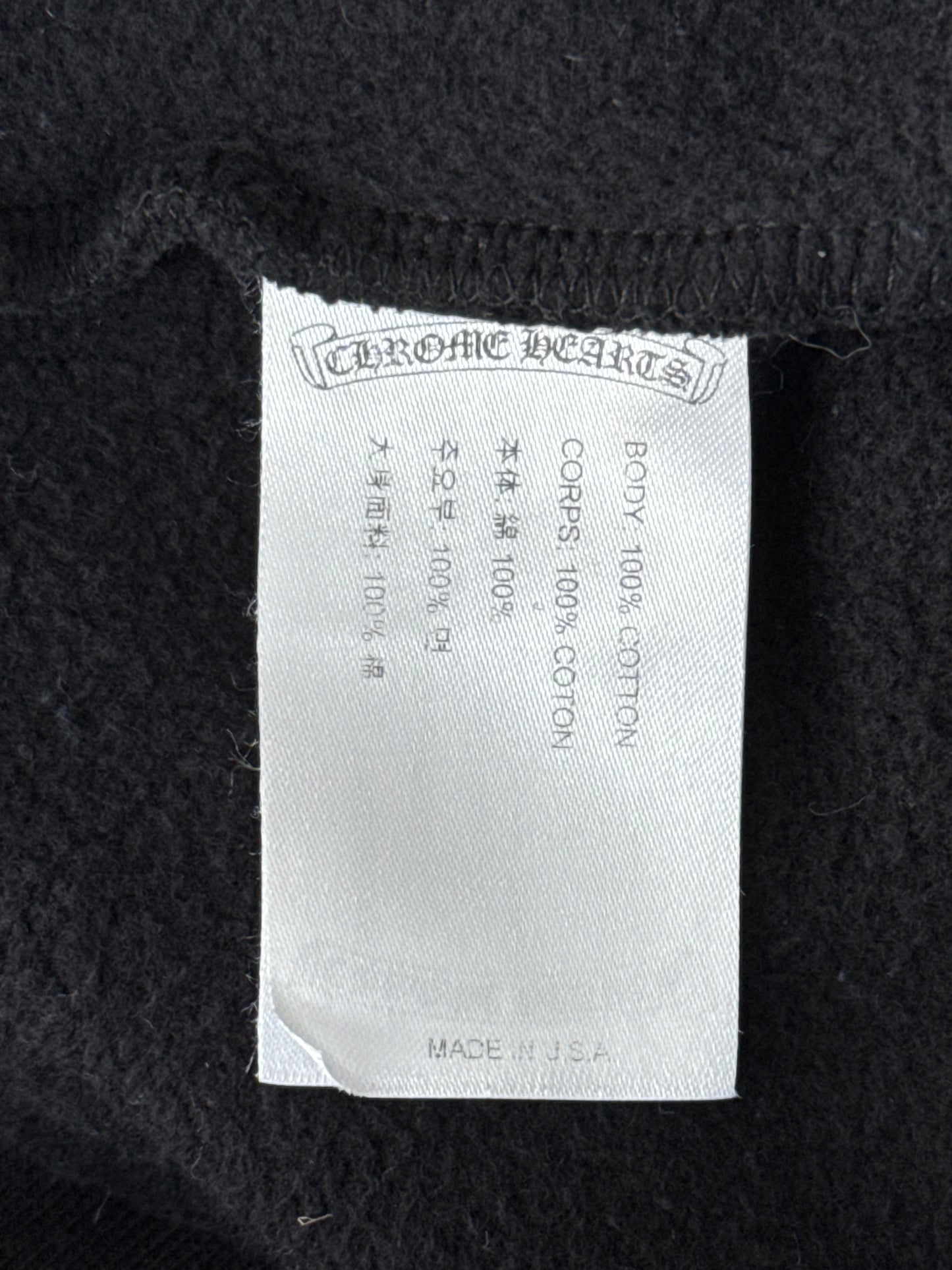 Chrome Hearts Black & White 1988 Script Logo Hoodie