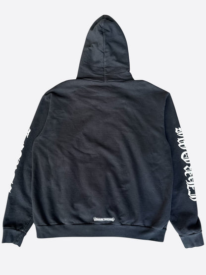 Chrome Hearts Black & White 1988 Script Logo Hoodie