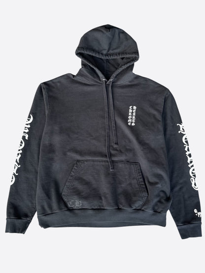 Chrome Hearts Black & White 1988 Script Logo Hoodie