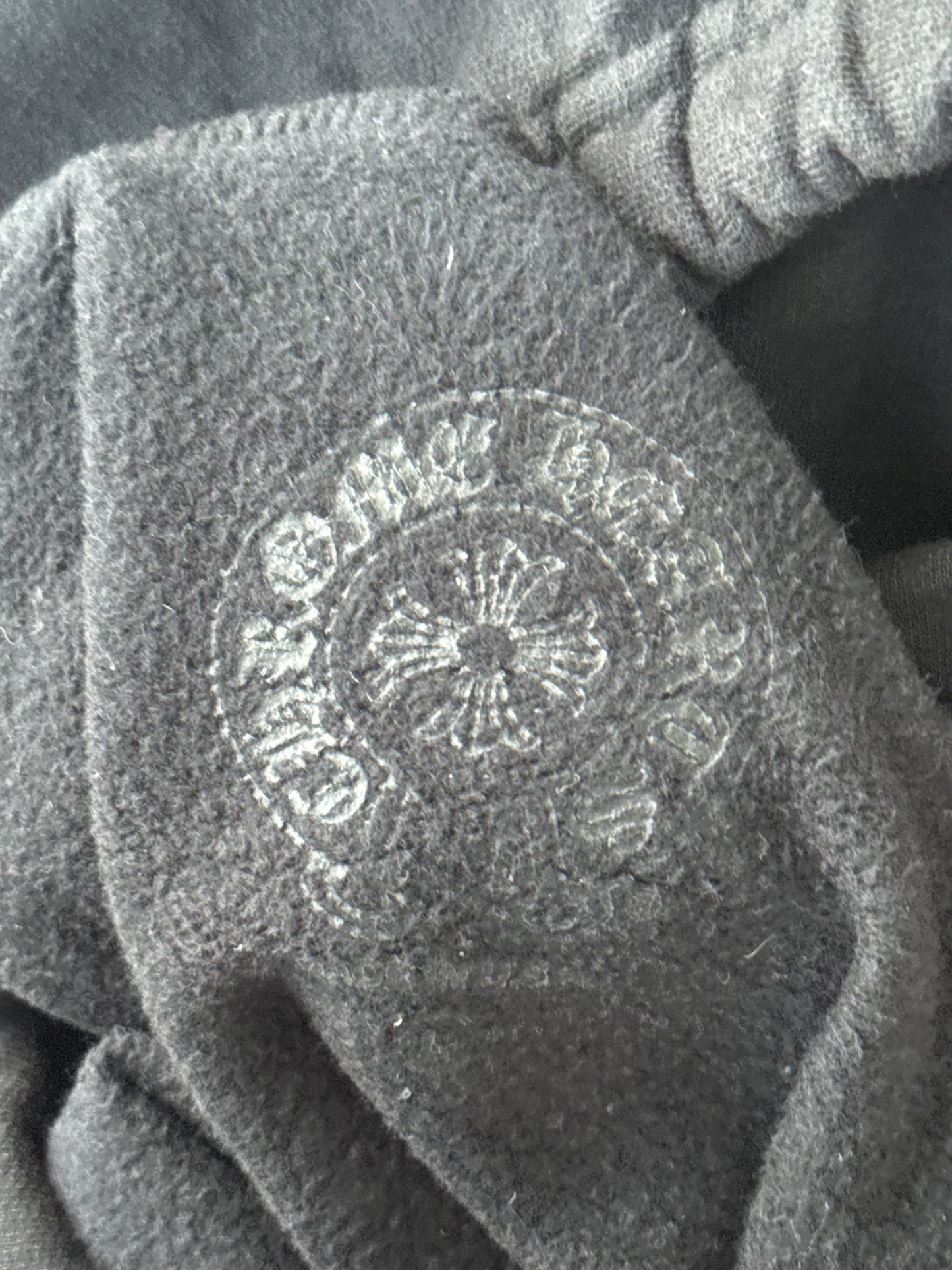 Chrome Hearts Black & White 1988 Script Logo Hoodie