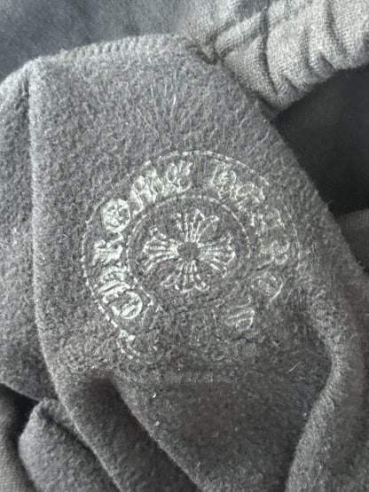 Chrome Hearts Black & White 1988 Script Logo Hoodie