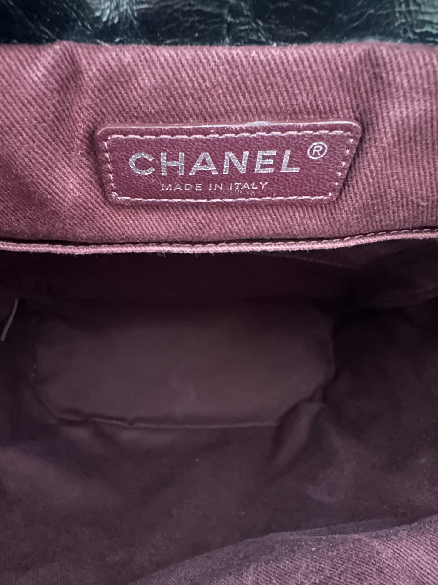 Chanel Black Quilted Glazed Calfskin Mountain Backpack