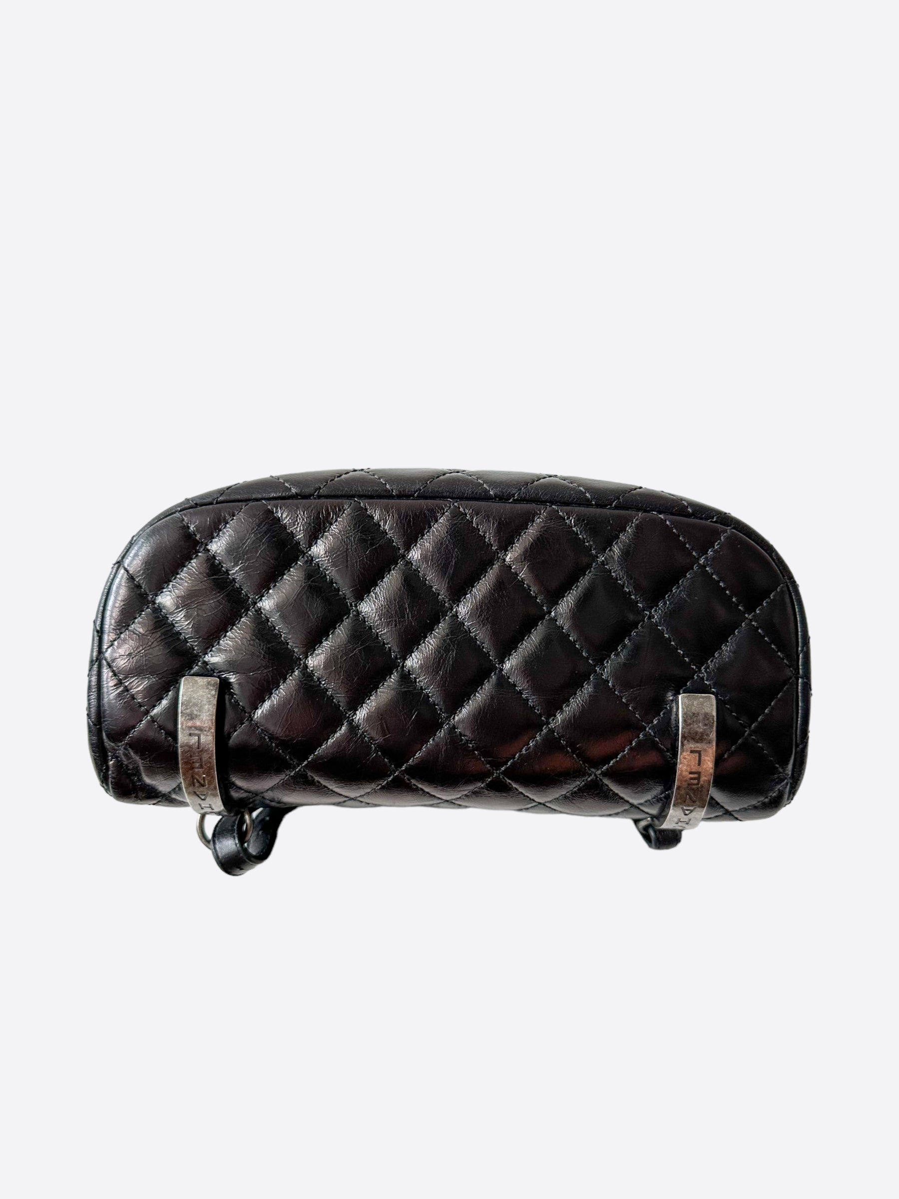 Chanel Black Quilted Glazed Calfskin Mountain Backpack – Savonches