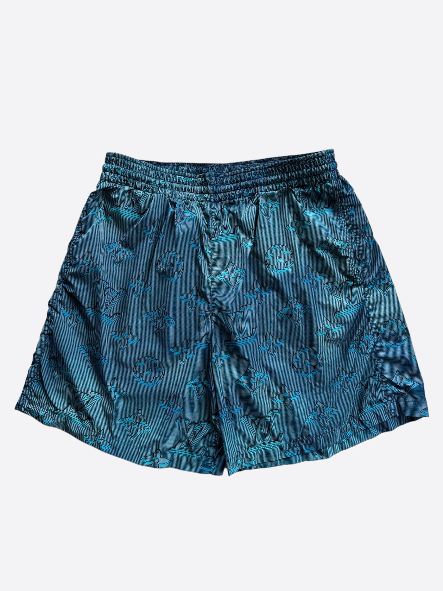 Louis Vuitton Blue 2054 Monogram Swim Shorts