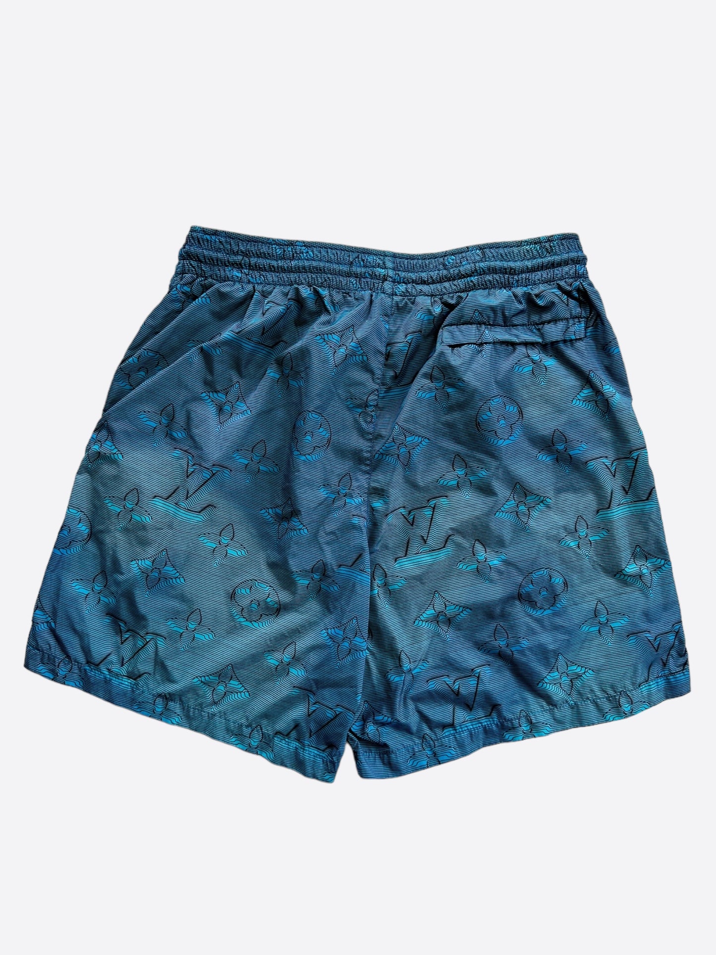 Louis Vuitton Blue 2054 Monogram Swim Shorts