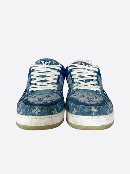 Louis Vuitton Blue Denim Monogram Trainers