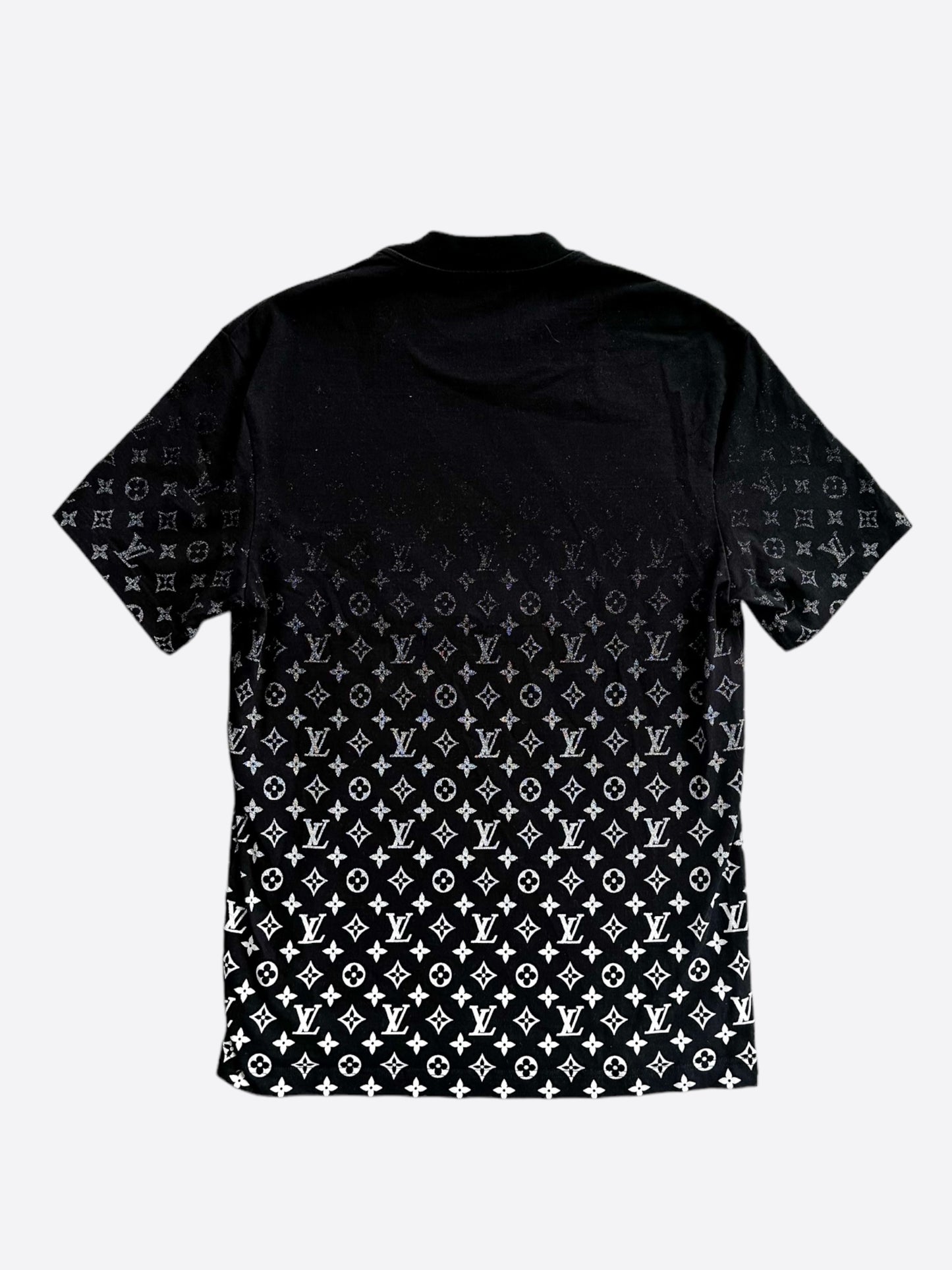 Louis Vuitton Black & White Monogram Gradient T-Shirt