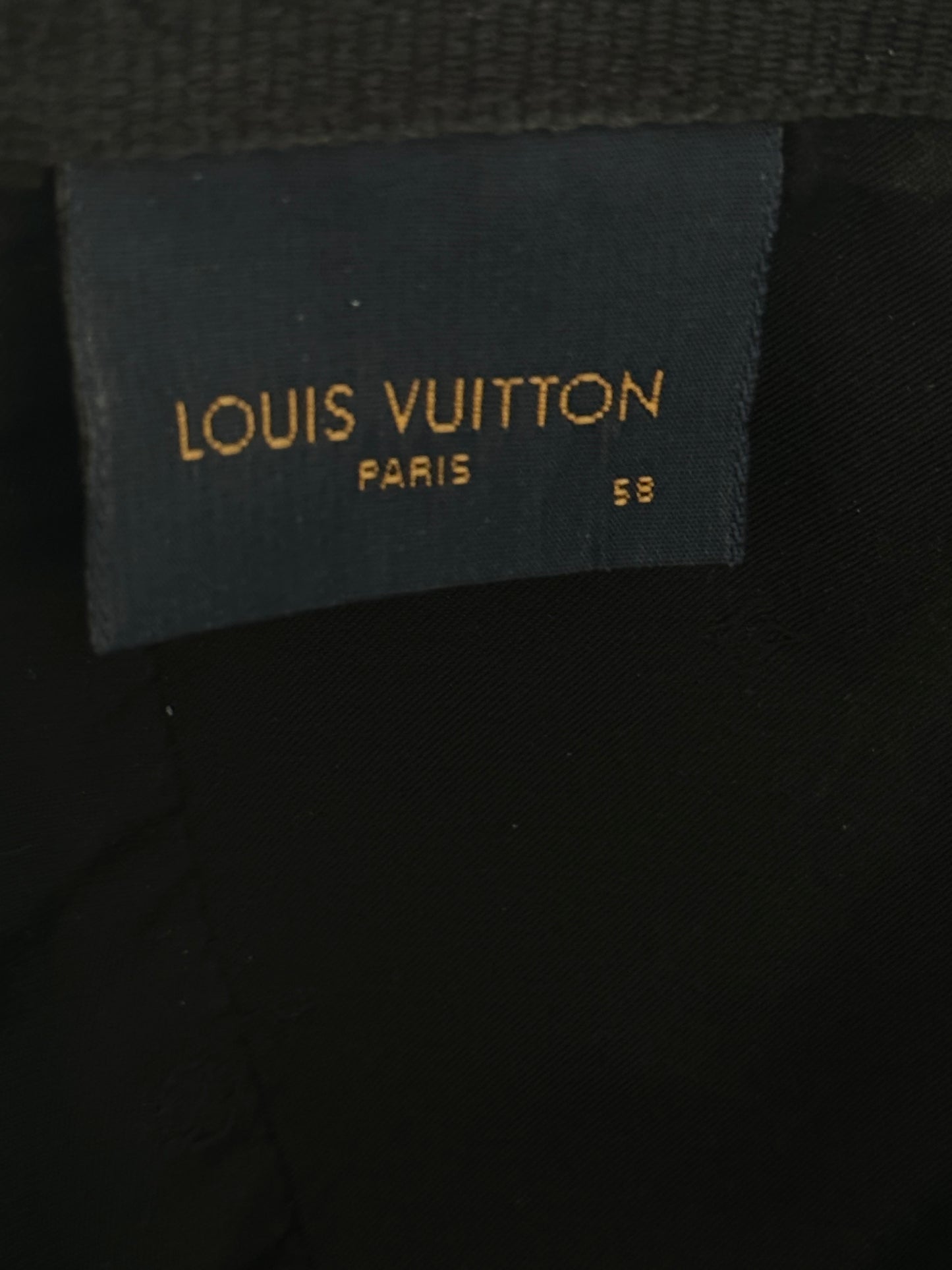 Louis Vuitton Black Monogram Essential Cap