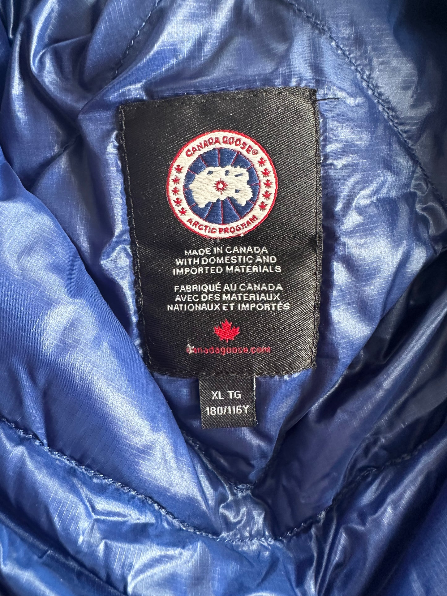 Canada Goose Blue Crofton Puffer Jacket