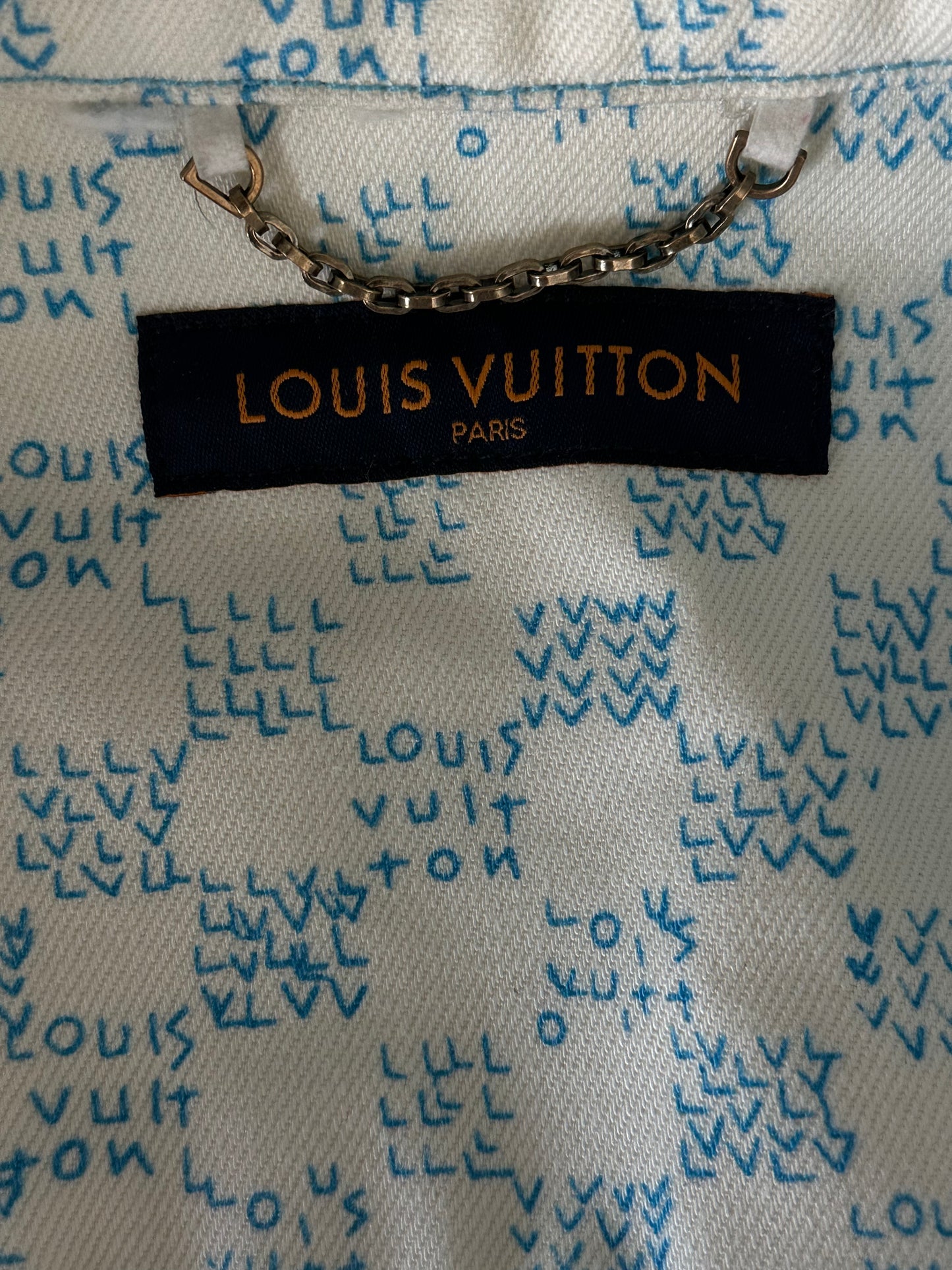 Louis Vuitton Multicolor Landscape Denim Shirt