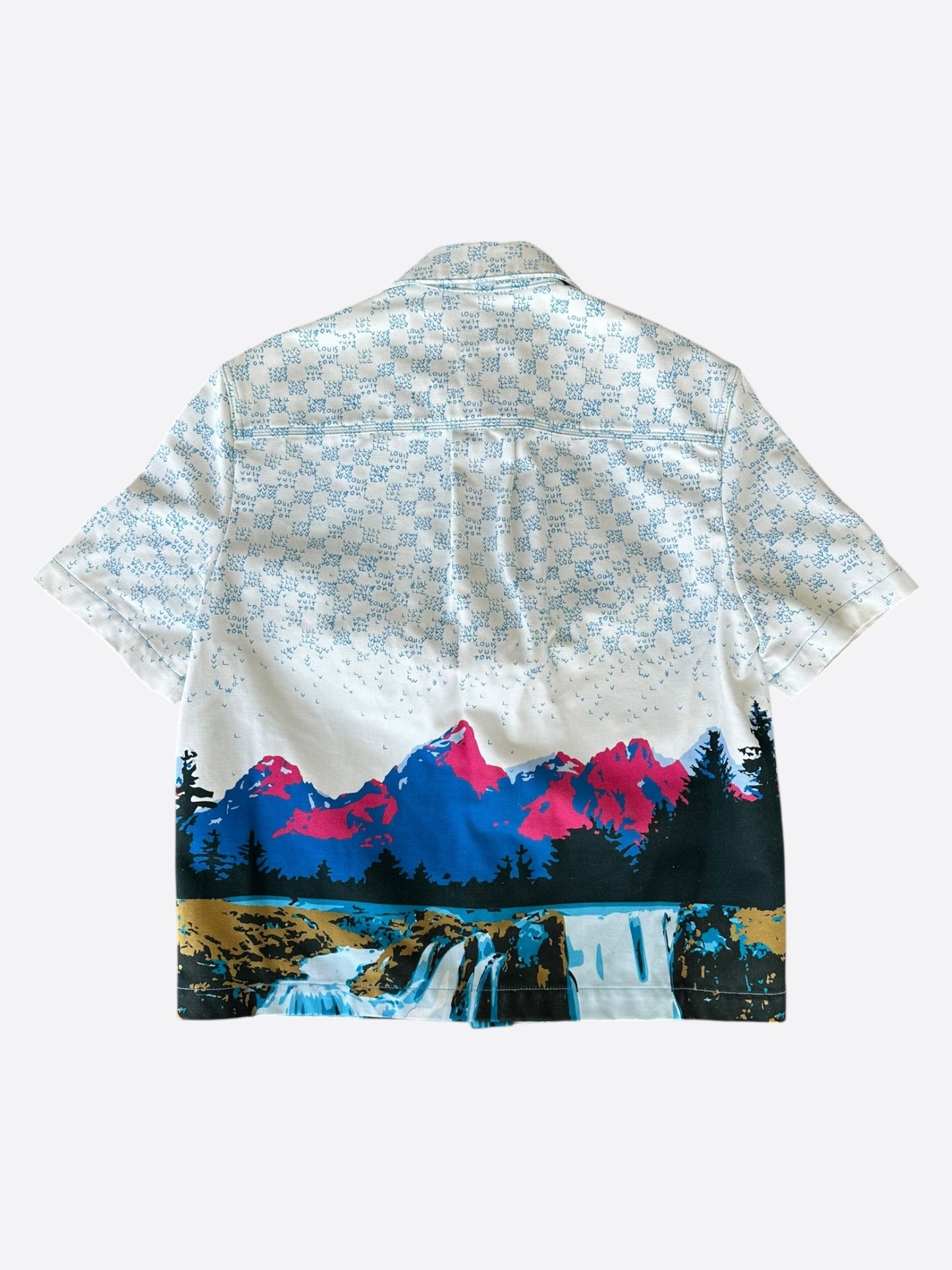 Louis Vuitton Multicolor Landscape Denim Shirt