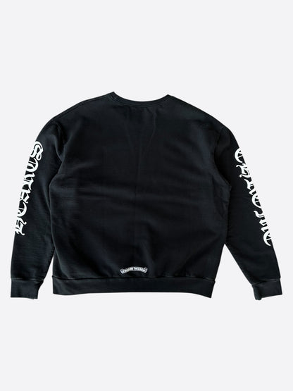 Chrome Hearts Black & White Neck Logo Sweater