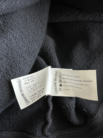 Chrome Hearts Navy & Red Triple Cross Patch Paper Jam Quarter Zip Sweater