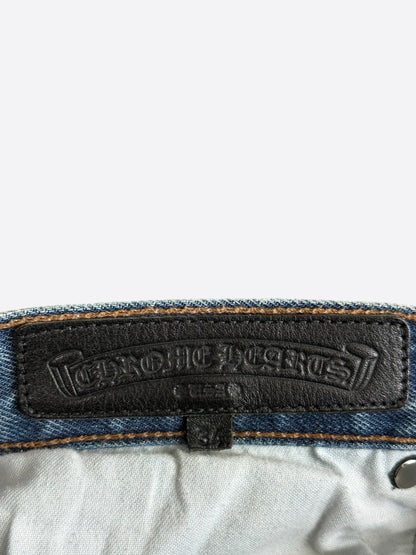 Chrome Hearts Levis Blue & Green Cross Patch Jeans