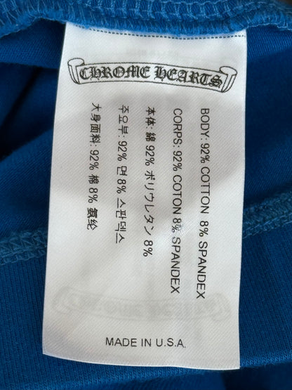 Chrome Hearts Matty Boy Blue Flame Biker Women's Shorts