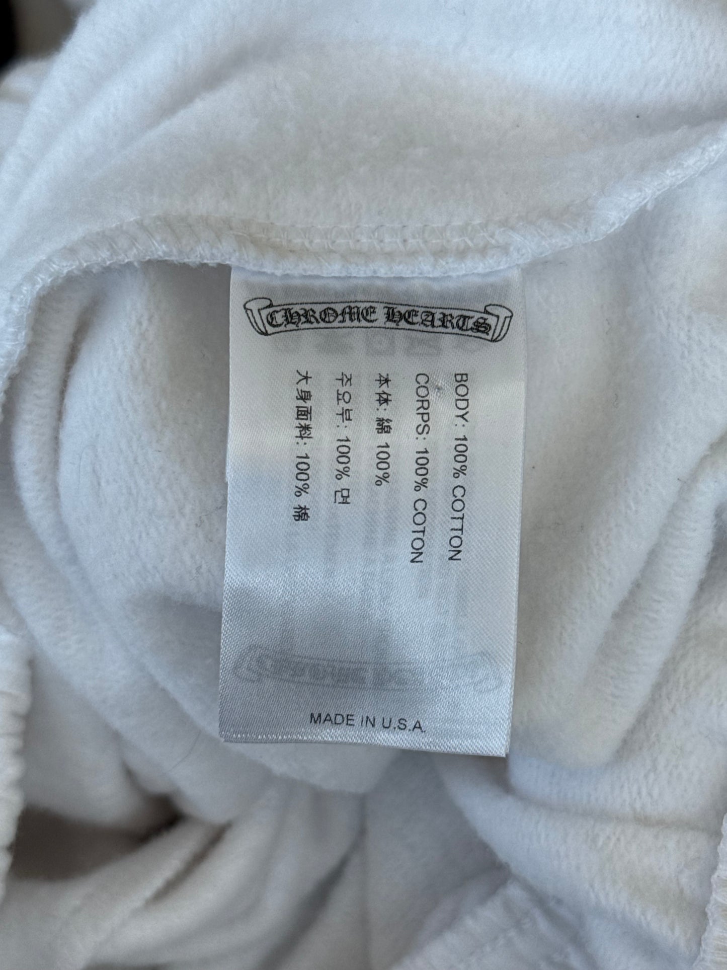 Chrome Hearts White & Black Deadly Doll Women's Sweatpants