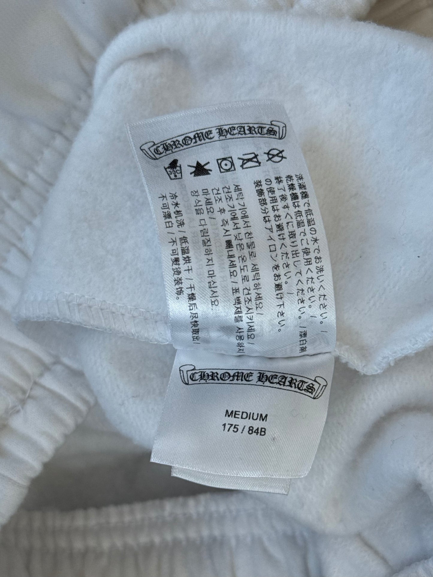 Chrome Hearts White & Black Deadly Doll Women's Sweatpants