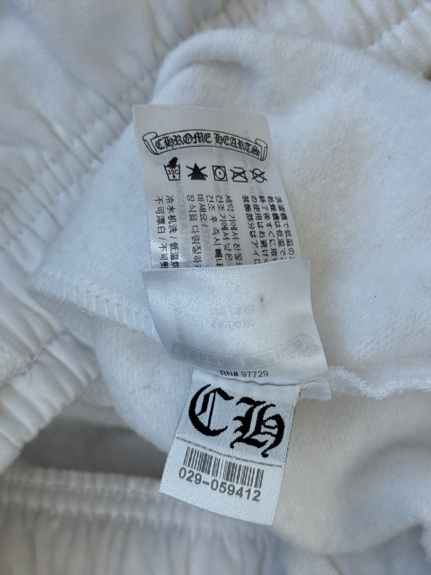Chrome Hearts White & Black Deadly Doll Women's Sweatpants