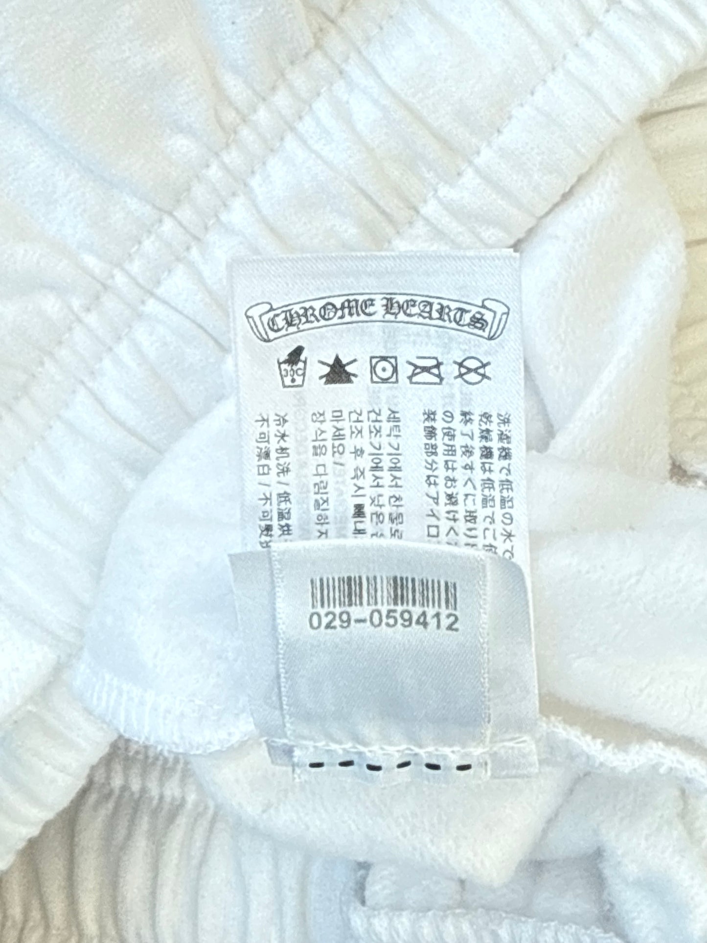 Chrome Hearts White & Black Deadly Doll Women's Sweatpants