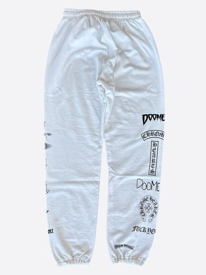 Chrome Hearts White & Black Deadly Doll Women's Sweatpants