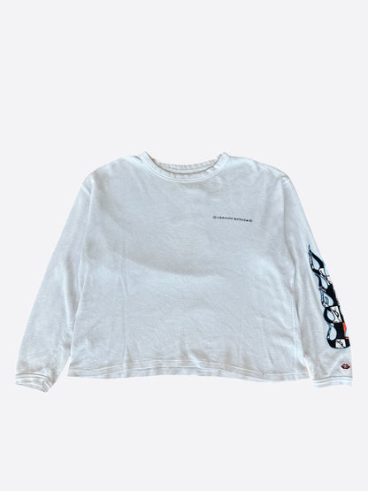 Chrome Hearts Matty Boy White Sinister Thermal Longsleeve T-Shirt