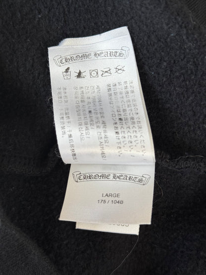 Chrome Hearts Black & White Script Logo Hoodie