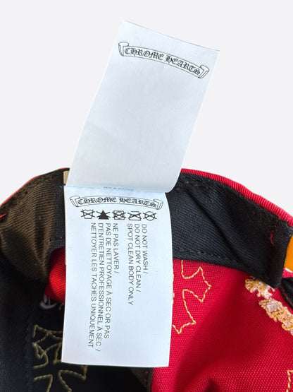 Chrome Hearts Red & Yellow Cross Patch Hat