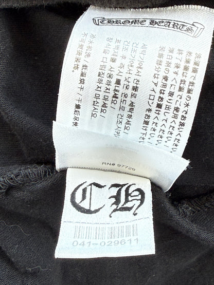 Chrome Hearts Black & White Neck Logo T-Shirt