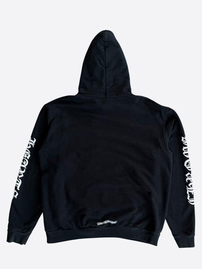Chrome Hearts Black & White Script Logo Hoodie
