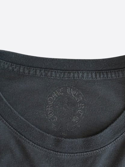Chrome Hearts Black & Yellow Dagger Logo Longsleeve T-Shirt