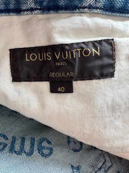 Louis Vuitton Supreme Blue Monogram Jeans