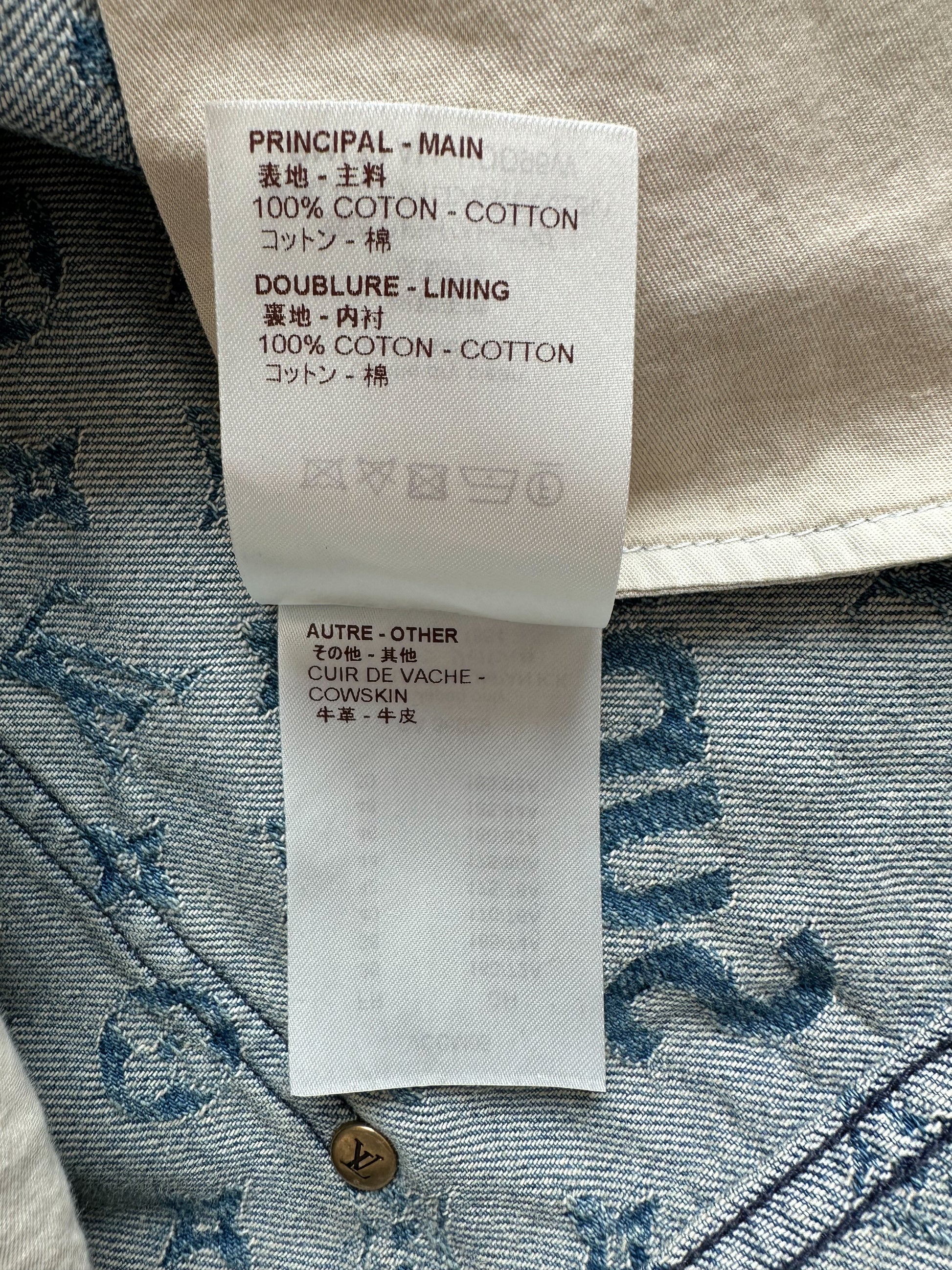 Straight jeans Louis Vuitton x Supreme Blue size 32 US in Cotton