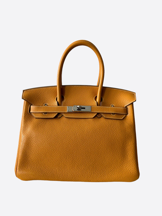 Hermès Mustard Clemence Birkin 30