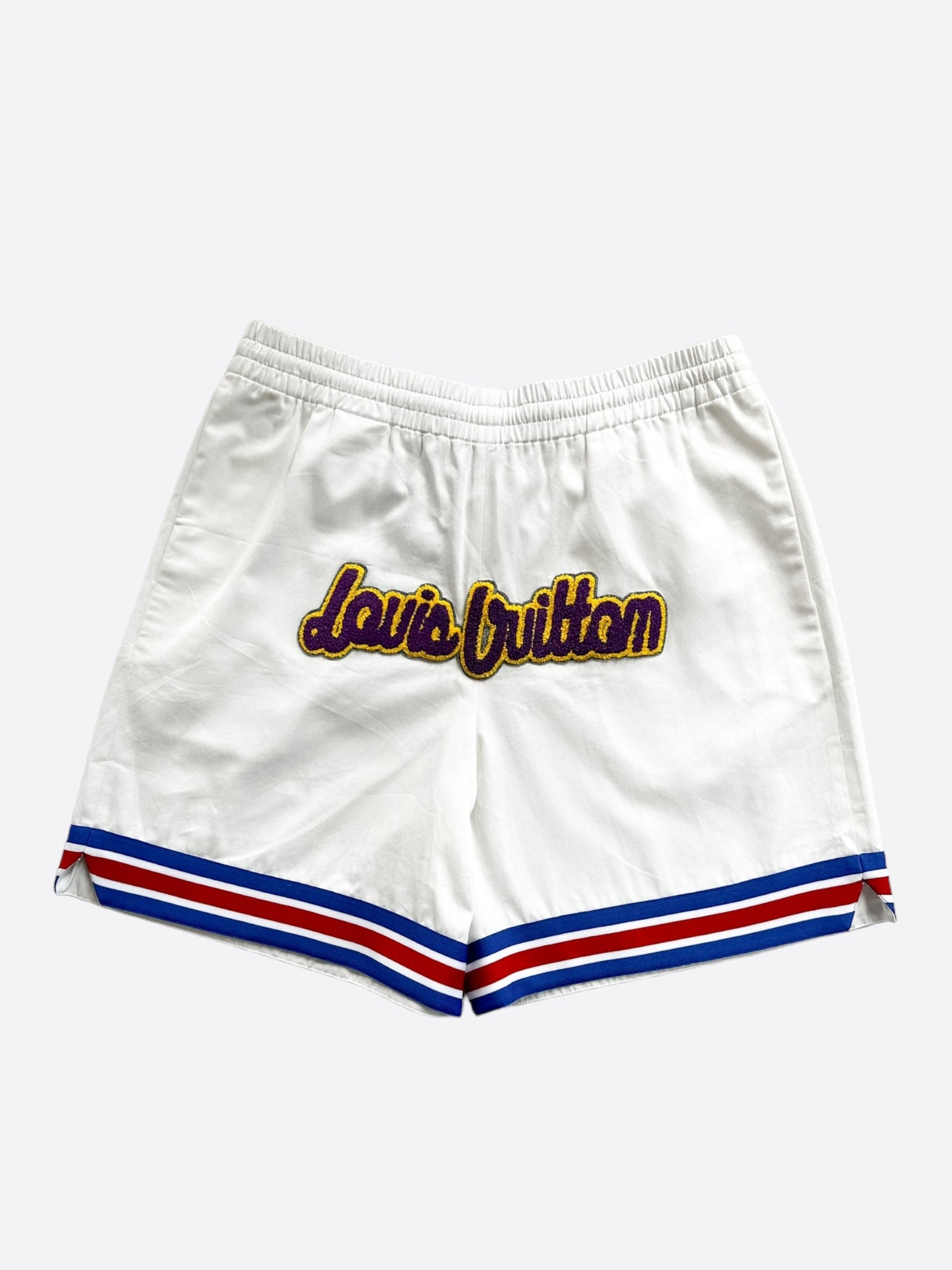 Louis Vuitton NBA White Basketball Shorts