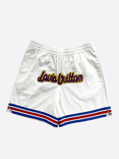 Louis Vuitton NBA White Basketball Shorts