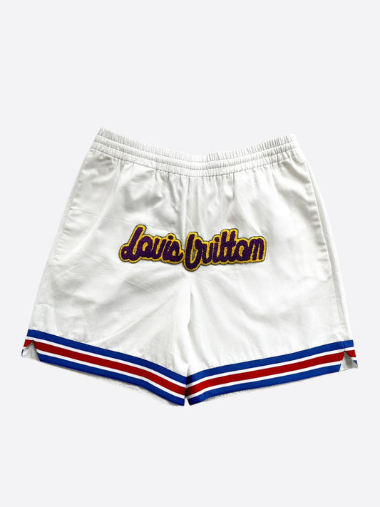 Louis Vuitton NBA White Basketball Shorts