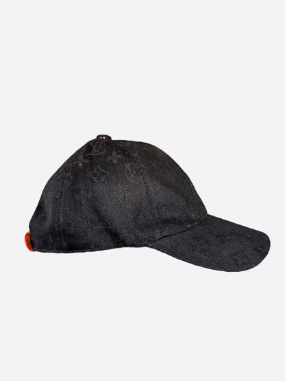 Louis Vuitton Black Monogram Essential Cap