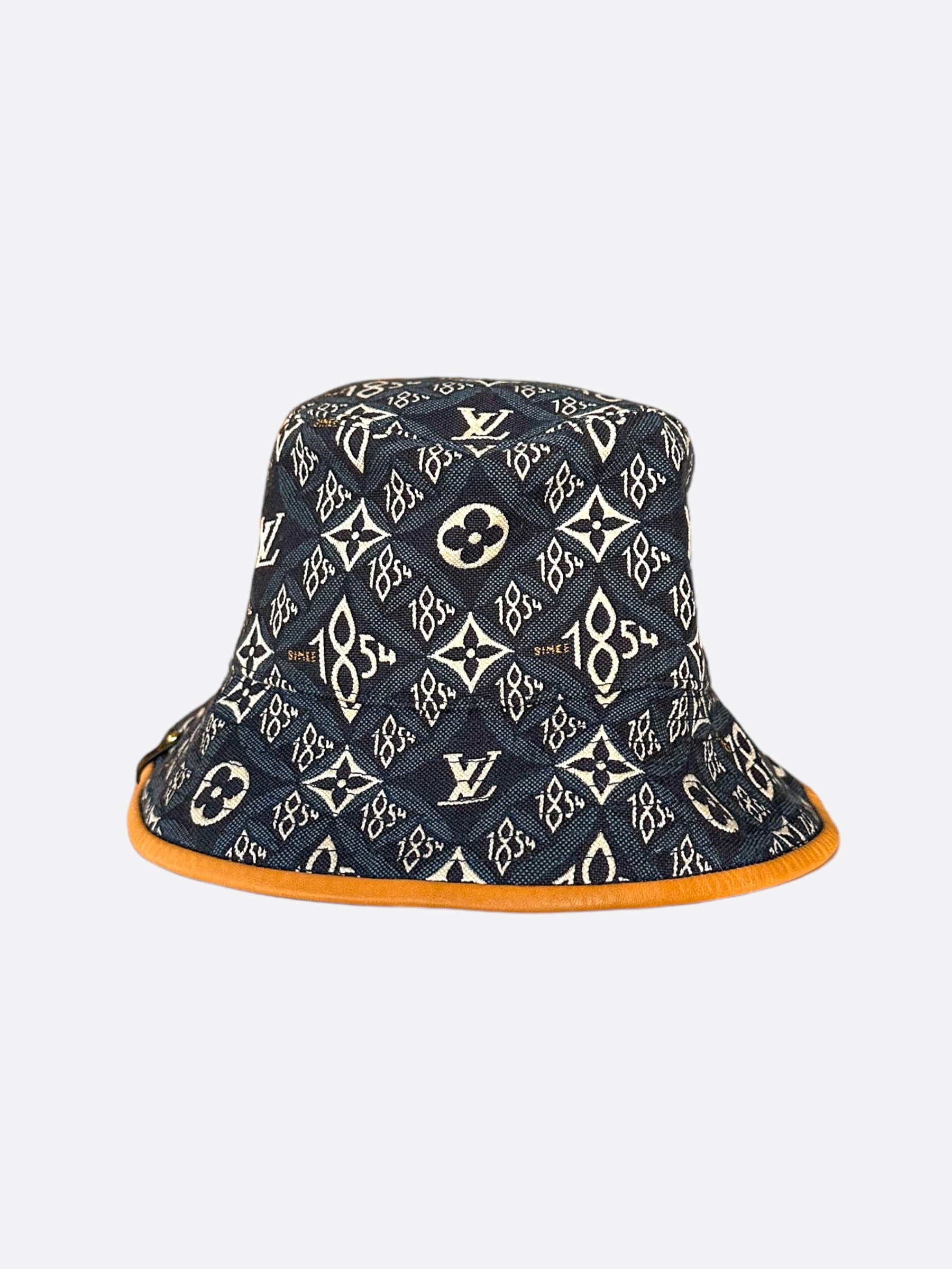 Louis Vuitton Navy & White 1854 Monogram Bucket Hat