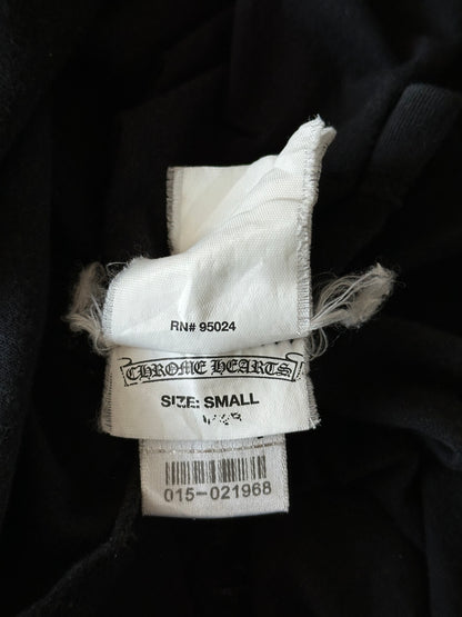 Chrome Hearts Black & White Malibu Cross Logo T-Shirt