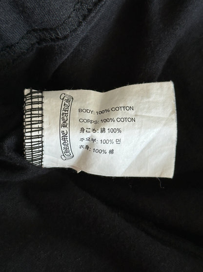 Chrome Hearts Black & White Cemetery Cross Logo T-Shirt