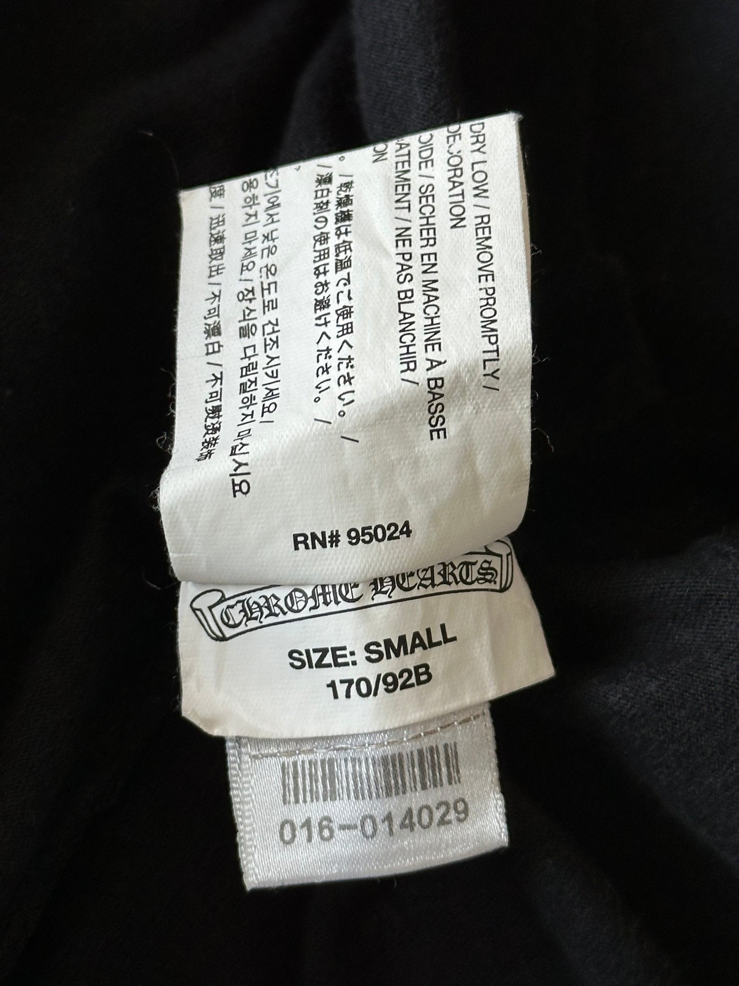 Chrome Hearts Black & White Cemetery Cross Logo T-Shirt