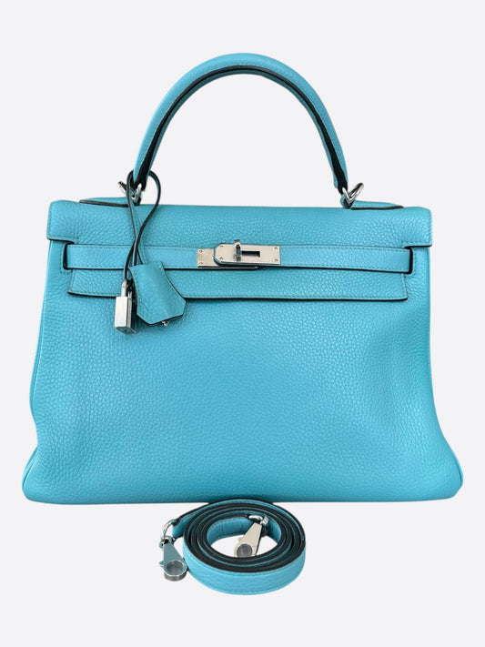 Hermes Tiffany Blue Togo Kelly 32