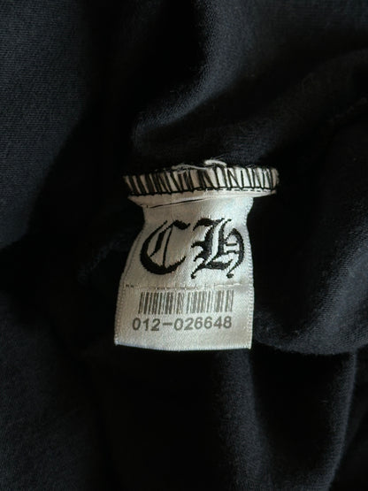 Chrome Hearts Black & White Malibu Cross Logo T-Shirt