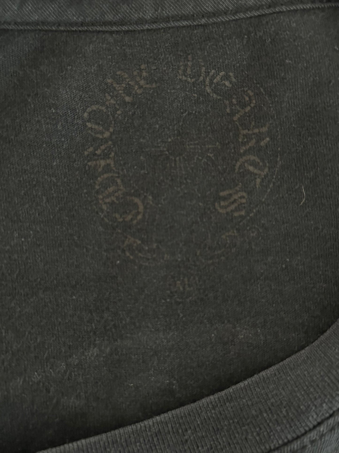 Chrome Hearts Black Gradient Dagger Logo T-Shirt