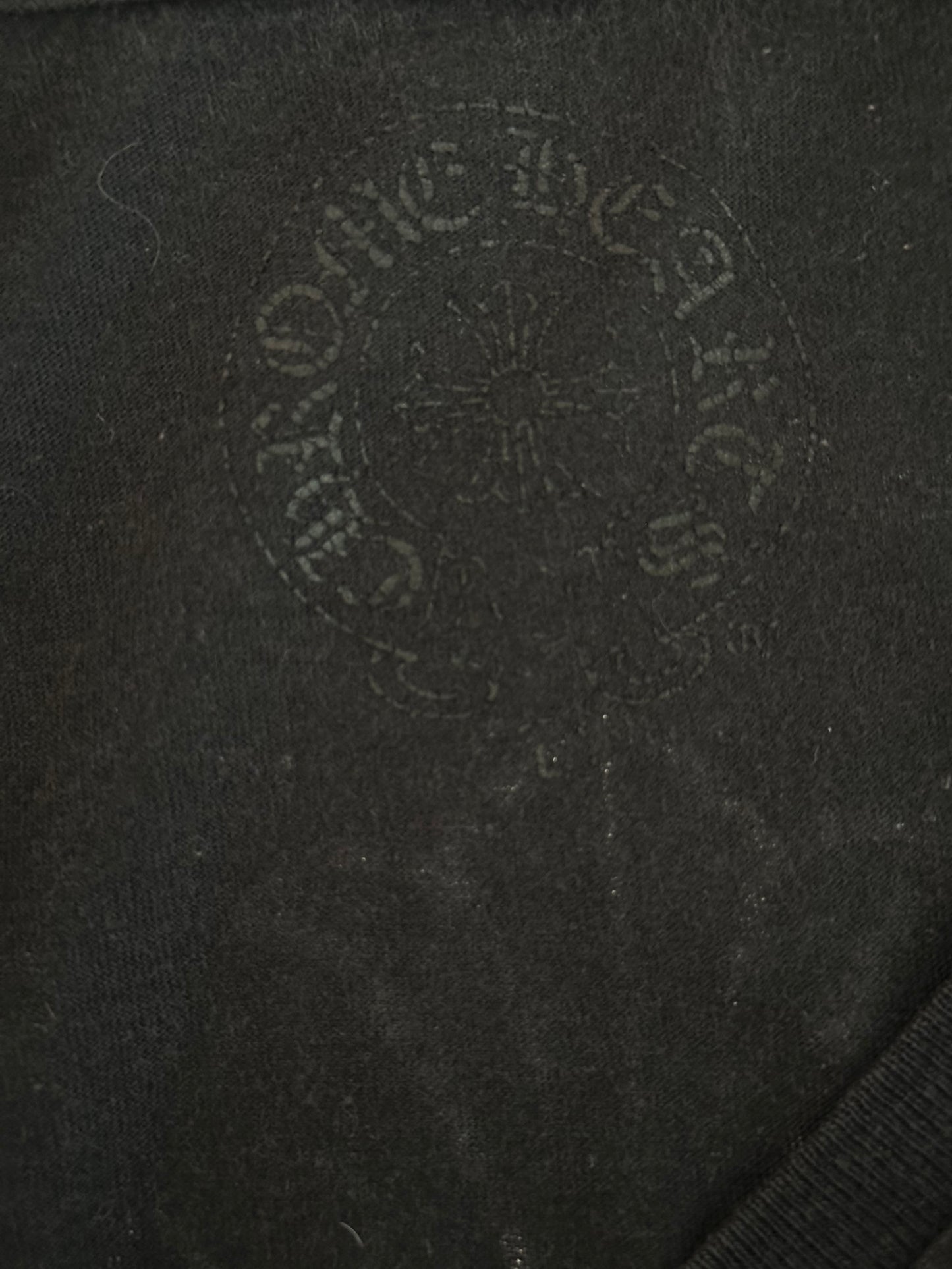 Chrome Hearts Black & White Cross Logo T-Shirt