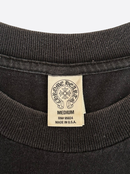 Chrome Hearts Black & White Fleur Logo T-Shirt