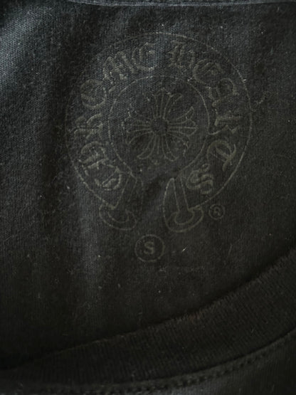 Chrome Hearts Black & White Triple Cross Logo T-Shirt