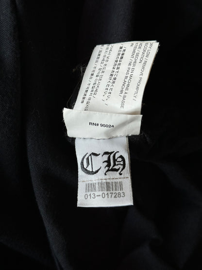 Chrome Hearts Black & White Triple Cross Logo T-Shirt