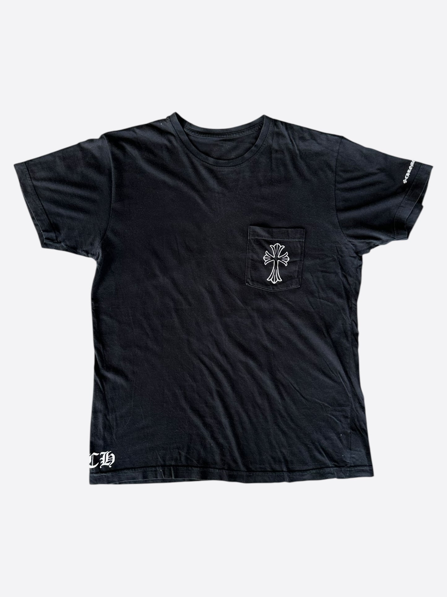 Chrome Hearts Black & White Cross Logo T-Shirt