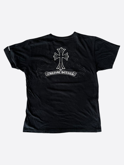 Chrome Hearts Black & White Cross Logo T-Shirt
